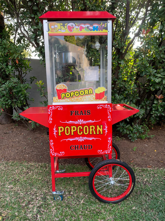 Retro Carnival Popcorn Machine With Stand